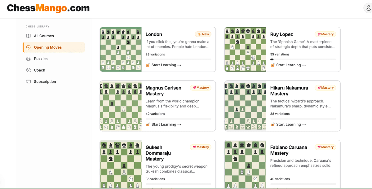 ChessOpening Trainer